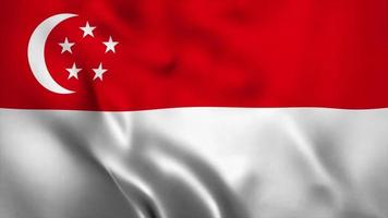 Singapore Flag Stock Video Footage for Free Download