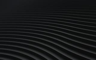 Black paper cut abstract background. minimalistic modern design for business presentations. abstract paper poster with wavy layers. 3d rendering. photo