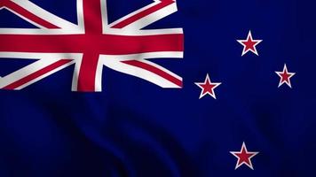 animation video flag independen day of new zealand