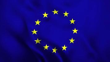 Animationsvideo Flagge unabhängiger Tag des Euro video