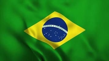 Animationsvideo Flagge unabhängiger Tag von Brasilien video