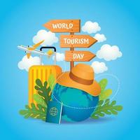 World Tourism Day Concept vector