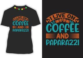 Coffee Quotes T-shirt Design vector