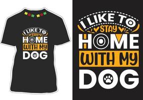 vector de diseño de camiseta de citas de perro