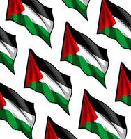 palestine flag pattern vector