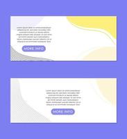 Abstract Minimalist Background Banner Set Design Template vector