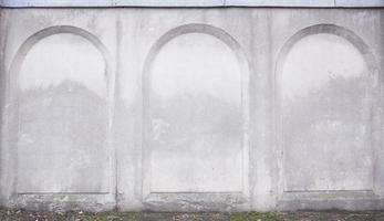 simple architecture of modern building pattern. concrete wall with arche shape photo