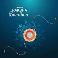 Realistic rakhi for happy raksha bandhan design concept vector