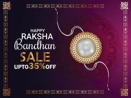 Realistic rakhi for happy raksha bandhan design concept vector