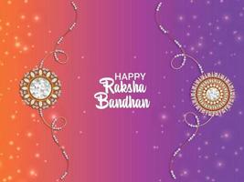 Happy raksha bandhan celebration background vector