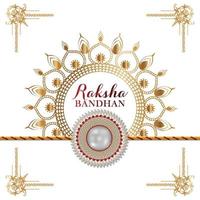 Creative rakhi for happy indian festival happy raksha bandhan vector