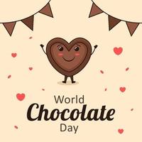 World Chocolate Day Vector Illustration. Suitable for many purposes.