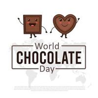 ilustración vectorial del día mundial del chocolate. adecuado para muchos propósitos. vector