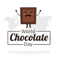 ilustración vectorial del día mundial del chocolate. adecuado para muchos propósitos. vector