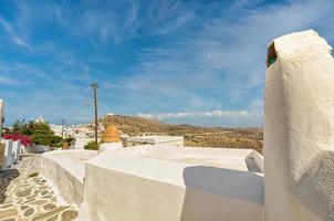 chora, pueblo, en, sikinos, isla, grecia foto