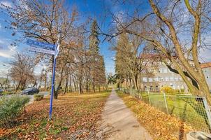 Park in Klodzko town in Poland photo