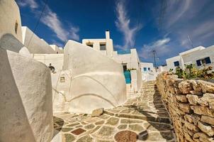 Stone path in Kastro village, Sikinos photo