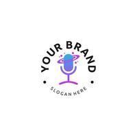 GRADIENT PODCAST LOGO DESIGN vector