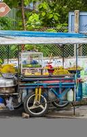 Jackfruit at a street food stand in Bangkok Thailand. photo