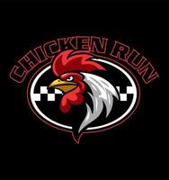 a chicken that can run fast vector