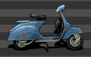 vintage scooter vector