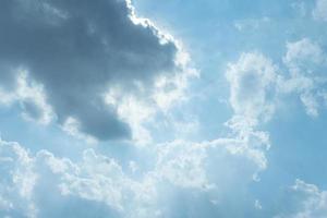 white cloud with blue sky background photo