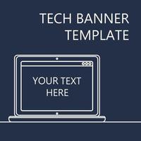 Web Banner with Notebook vector