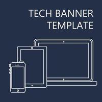 Web Template of Adaptive Site or Article Form vector