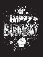 Happy Birthday Greeting Card vector