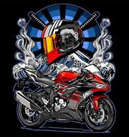 sport motorbike vector