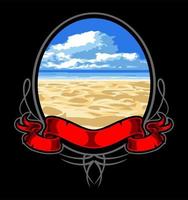 beach backdrop for design purpose vector