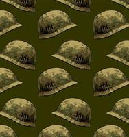 Pattern army helmet vector