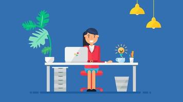 Creative Tech Workspace vector