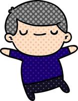 cartoon of kawaii cute older man vector