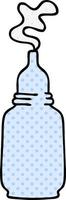 quirky comic book style cartoon glass bottled potion vector