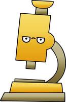 gradient shaded cartoon microscope vector