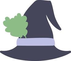 spooky witch hat vector