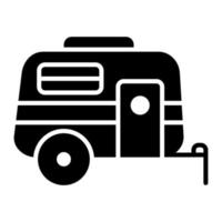 Caravan Glyph Icon vector