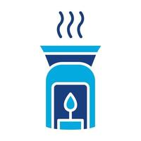 Aromatherapy Glyph Two Color Icon vector