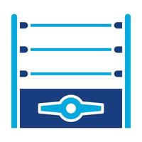 Wrestling Glyph Two Color Icon vector