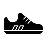 icono de glifo de zapatillas vector