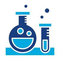 Chemistry Glyph Two Color Icon vector