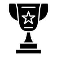 Trophy Glyph Icon vector