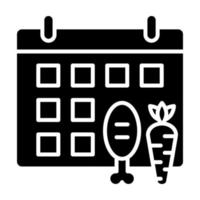 Diet Glyph Icon vector