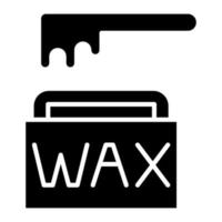 Wax Glyph Icon vector