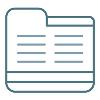 Folder Line Two Color Icon vector