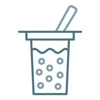 Boba Line Two Color Icon vector