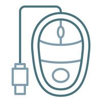 Computer Mouse Line Two Color Icon vector
