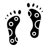 Reflexology Glyph Icon vector