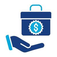 Business Offer Glyph Two Color Icon vector